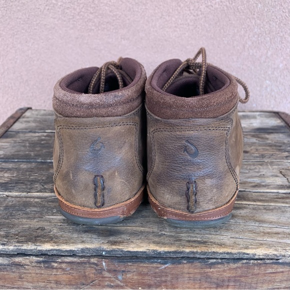 Olukai Hamakui Leather Chukka Moc Toe Boot - Picture 6 of 9